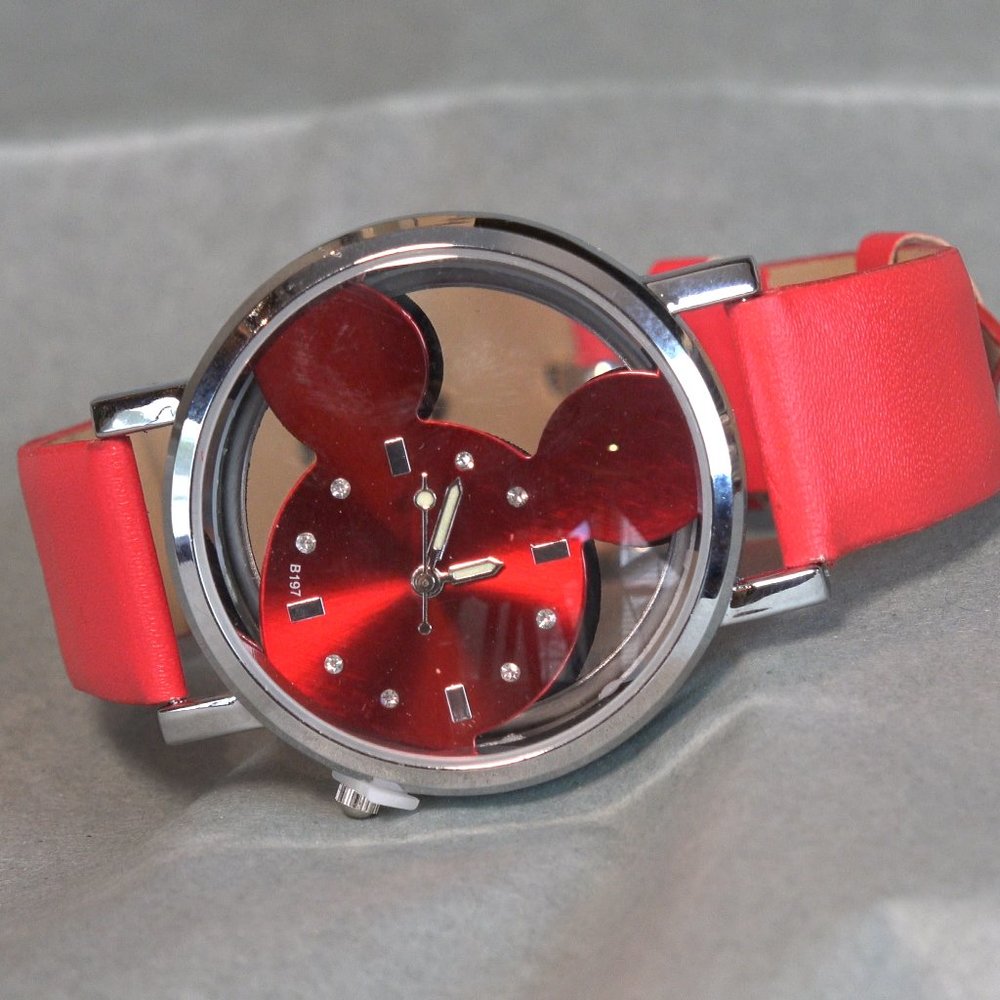 Red Mouse Themed Watch
